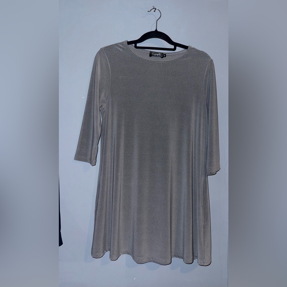 Sympli Classic Gray Midi Dress